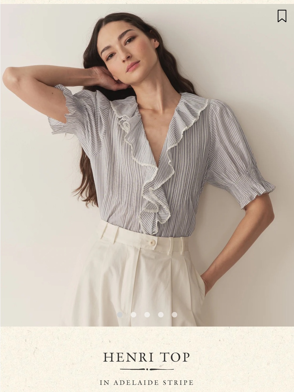 Doen Henri Top in Adelaide Stripe